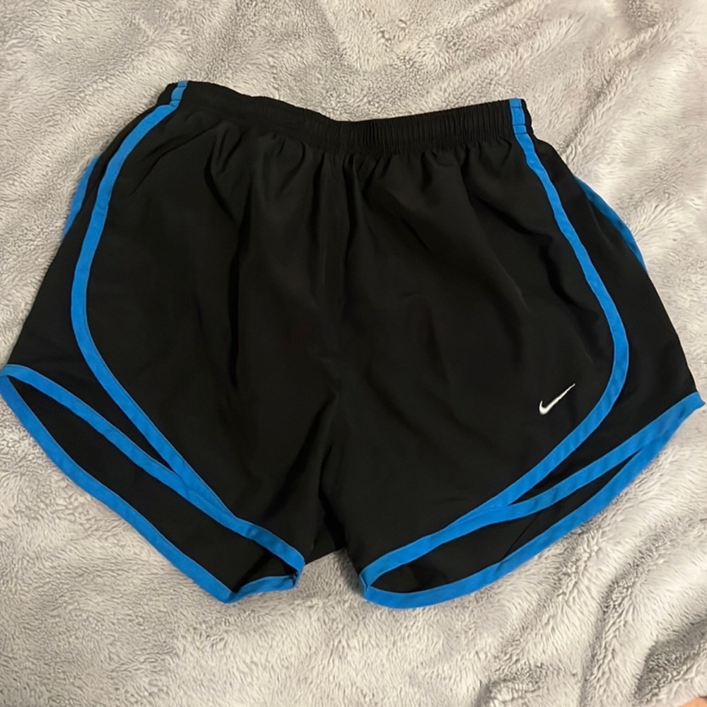 Blue and Black Nike Shorts